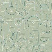 Animalia Emerald BB Kids Wallpaper by Coordonné