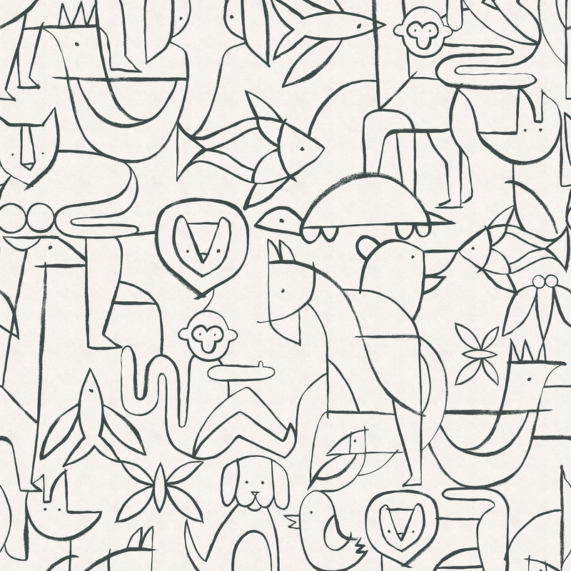 Animalia Blackboard BB Kids Wallpaper by Coordonné