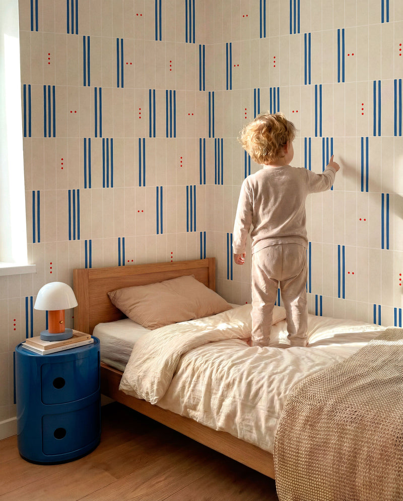 PlayBlocks Indigo BB Kids Wallpaper by Coordonné