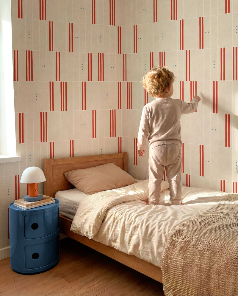 PlayBlocks Cherry BB Kids Wallpaper by Coordonné
