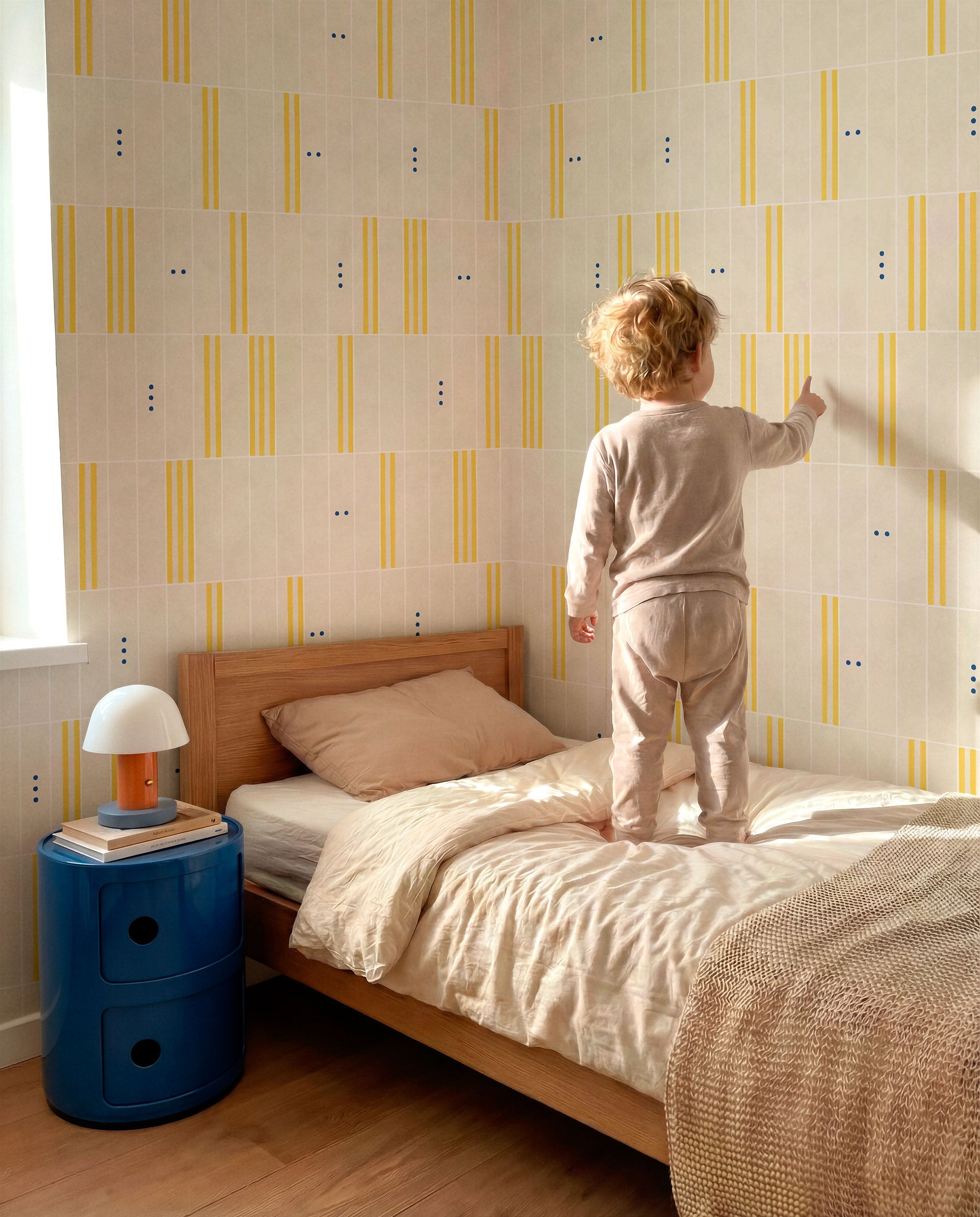 PlayBlocks Buttercream BB Kids Wallpaper by Coordonné