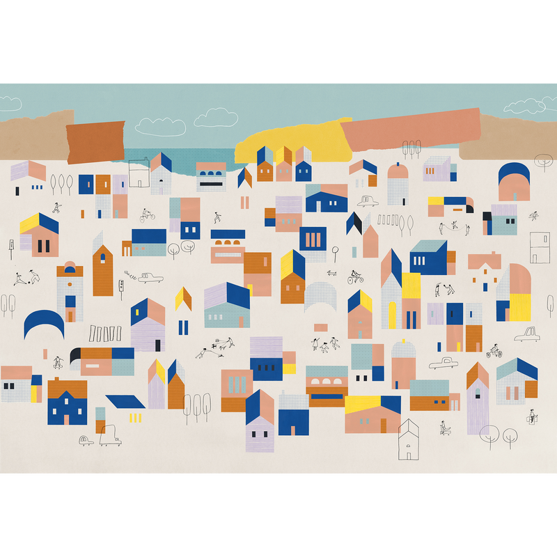 Hometown Peach BB Kids Mural by Coordonné (400x280cm)