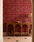 D00400 Chintz Ruby Kala Wallpaper by Coordonné - room