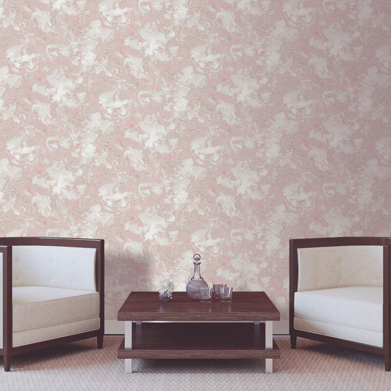 6356 Liquid Marble Rose Gold Wallpaper By Debona