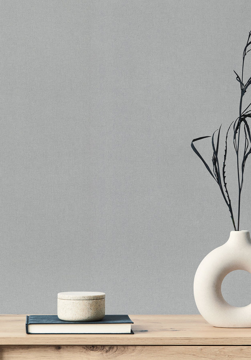 DA3576N Gypsy Weave Grey Carol Benson Cobb Wallpaper by York Wallcoverings