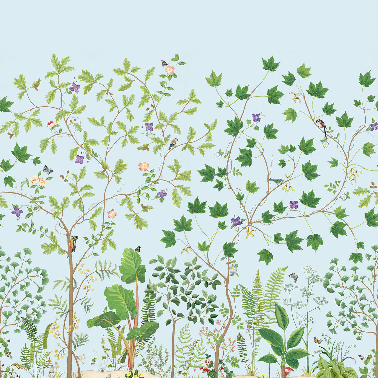 217212 Sycamore and Oak Arboretum Sky Blue Wallpaper by Sanderson