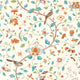 Aril's Garden Arboretum Teal and Russet Wallpaper by Sanderson