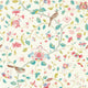 Aril's Garden Arboretum Blue Clay and Pink Wallpaper by Sanderson