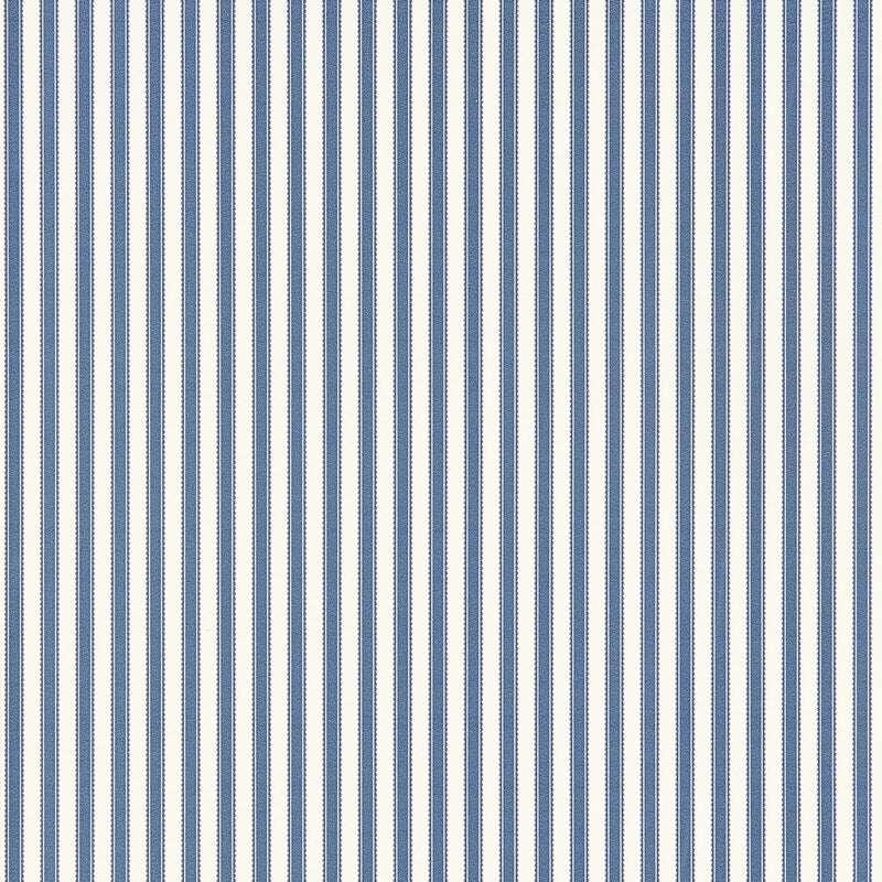 217254 Pinetum Stripe Arboretum Indigo Wallpaper by Sanderson