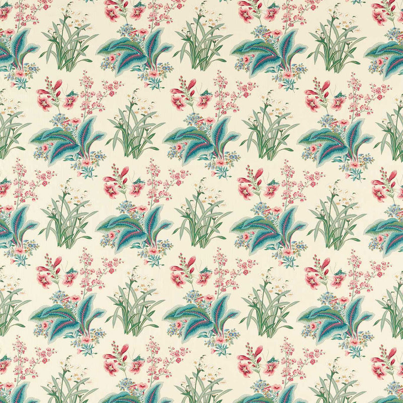 227061 Enys Garden Arboretum Blush Jade Fabric by Sanderson