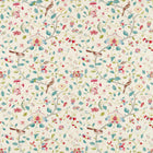 227067 Aril's Garden Arboretum Blue Clay and Pink Fabric by Sanderson