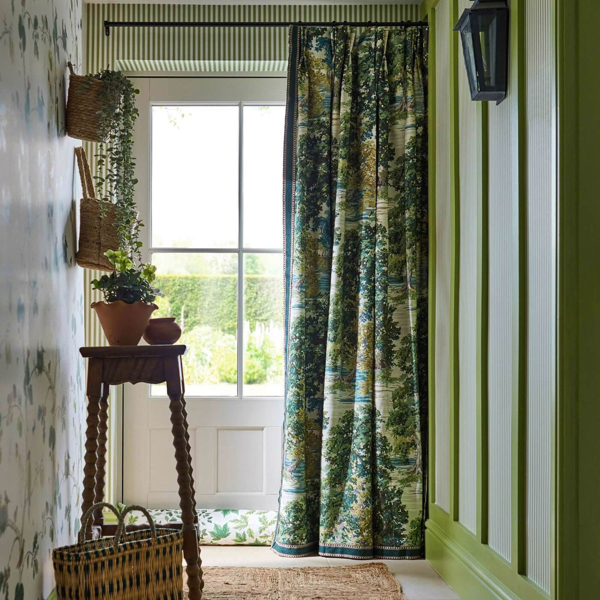 Ancient Canopy Arboretum Sap Green Fabric by Sanderson
