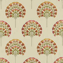 237317 Wild Tulip Arboretum Amber and Cream Fabric by Sanderson