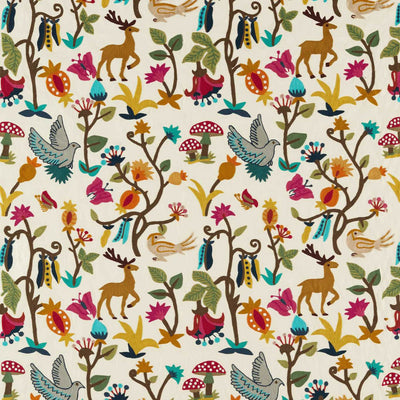 Forest of Dean Arboretum Brights Multi Fabric by Sanderson