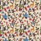 Forest of Dean Arboretum Mulberry Multi Fabric by Sanderson