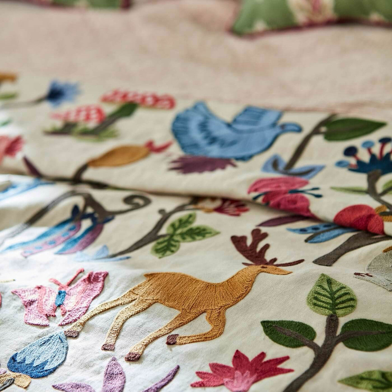 237325 Forest of Dean Arboretum Mulberry Multi Fabric by Sanderson