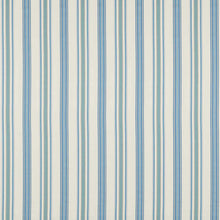 237328 Valley Stripe Arboretum Indigo and Ivory Fabric by Sanderson
