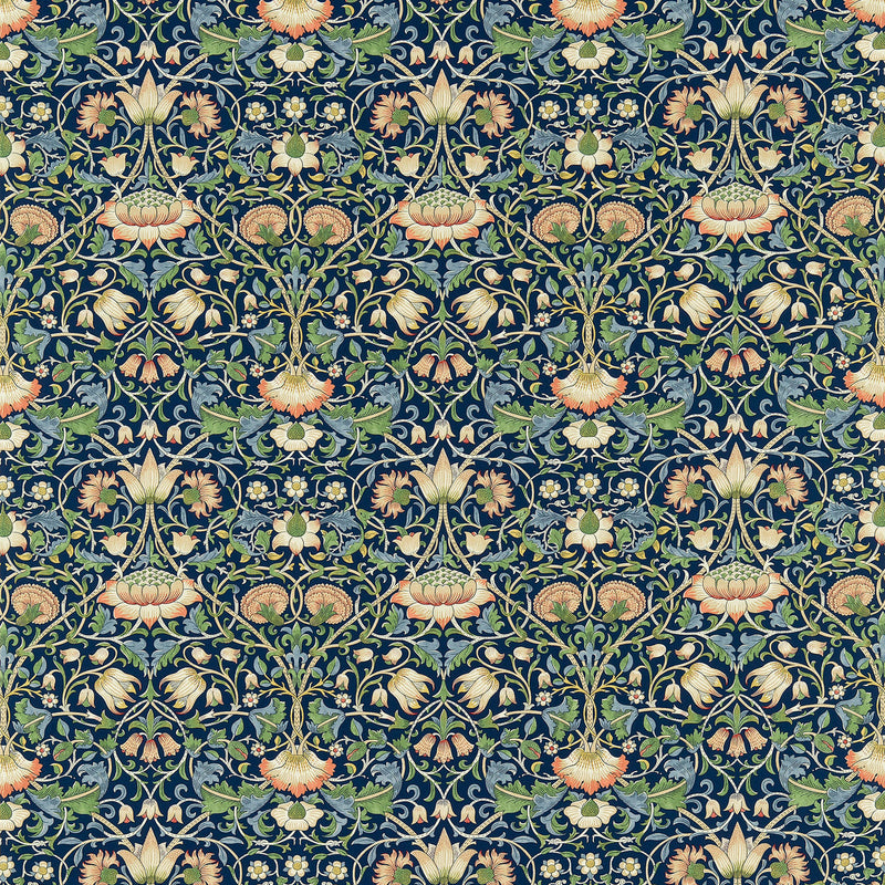 Lodden Archive II Prints Indigo/Mineral Fabric by Morris & Co