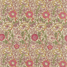 Pink & Rose Archive II Prints Manilla/Wine Fabric by Morris & Co