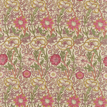 Pink & Rose Archive II Prints Manilla/Wine Fabric by Morris & Co