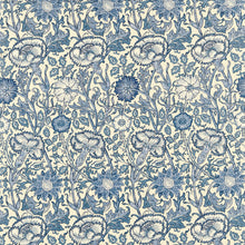 Pink & Rose Archive II Prints Vellum/Indigo Fabric by Morris & Co