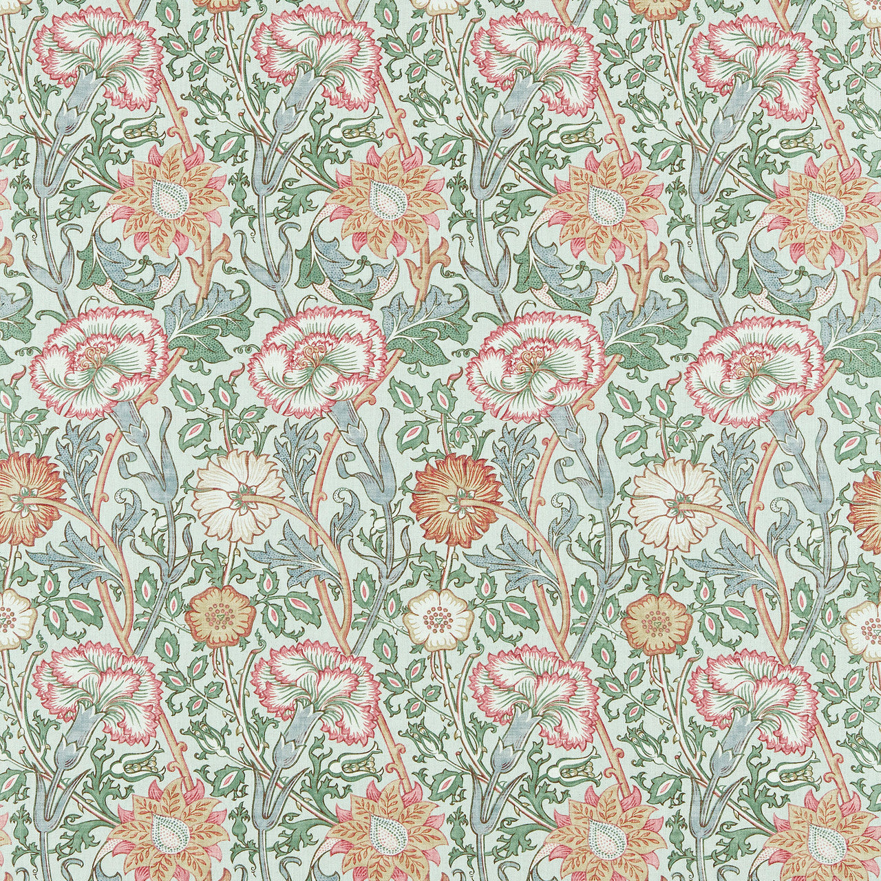 222532 Pink & Rose Morris & Friends Eggshell and Rose Fabric by Morris & Co