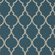 Empire Trellis Curios Indigo/Linen Wallpaper by Sanderson