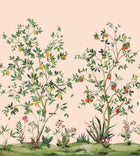 Citrus Grove Mural Pink Daisy Bennett Wallpaper by Galerie