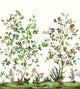 Citrus Grove Mural Green Daisy Bennett Wallpaper by Galerie