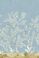 Vining Beauty Mural Blue Daisy Bennett Wallpaper by Galerie