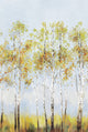 Aspen Tree Mural Blue Daisy Bennett Wallpaper by Galerie