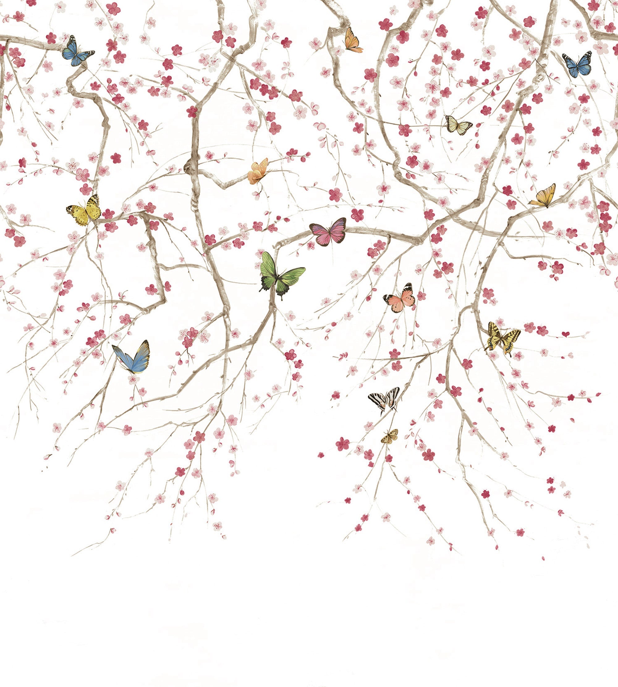 Butterfly Delight Beige Daisy Bennett Wallpaper by Galerie