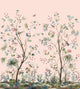 Charleston Garden Mural Pink Daisy Bennett Wallpaper by Galerie