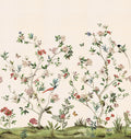 Chinoiserie Magnolia Mural Multicolours Wallpaper by Galerie