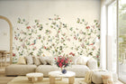 Chinoiserie Magnolia Mural Multicolours Wallpaper by Galerie