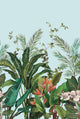 Bird of Paradise Mural Blue Daisy Bennett Wallpaper by Galerie