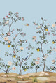 Blossom Mural Blue Daisy Bennett Wallpaper by Galerie
