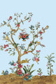 Tanzania Tree of Life Mural Blue Daisy Bennett Wallpaper by Galerie