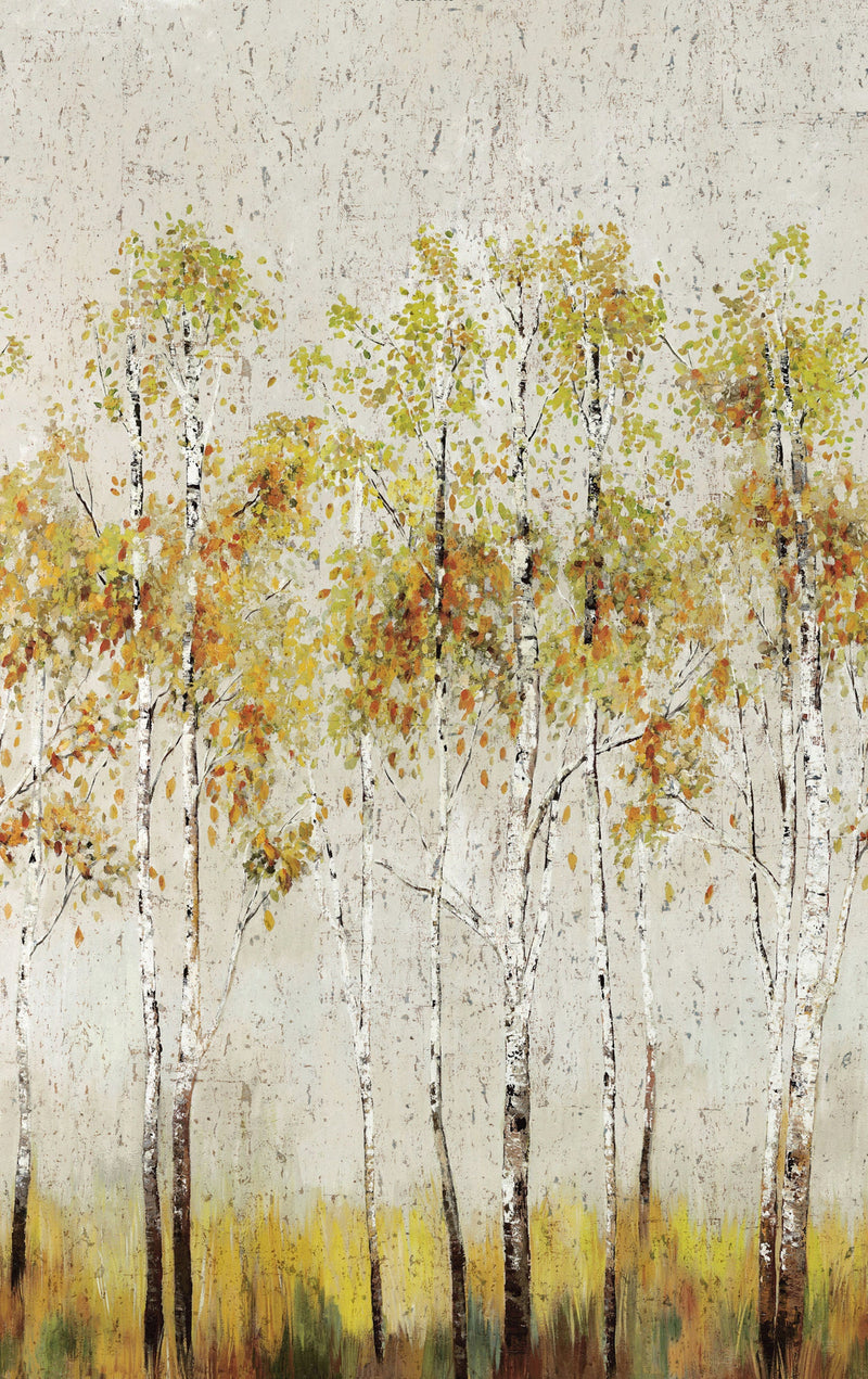 Aspen Tree Mural Beige Daisy Bennett Wallpaper by Galerie
