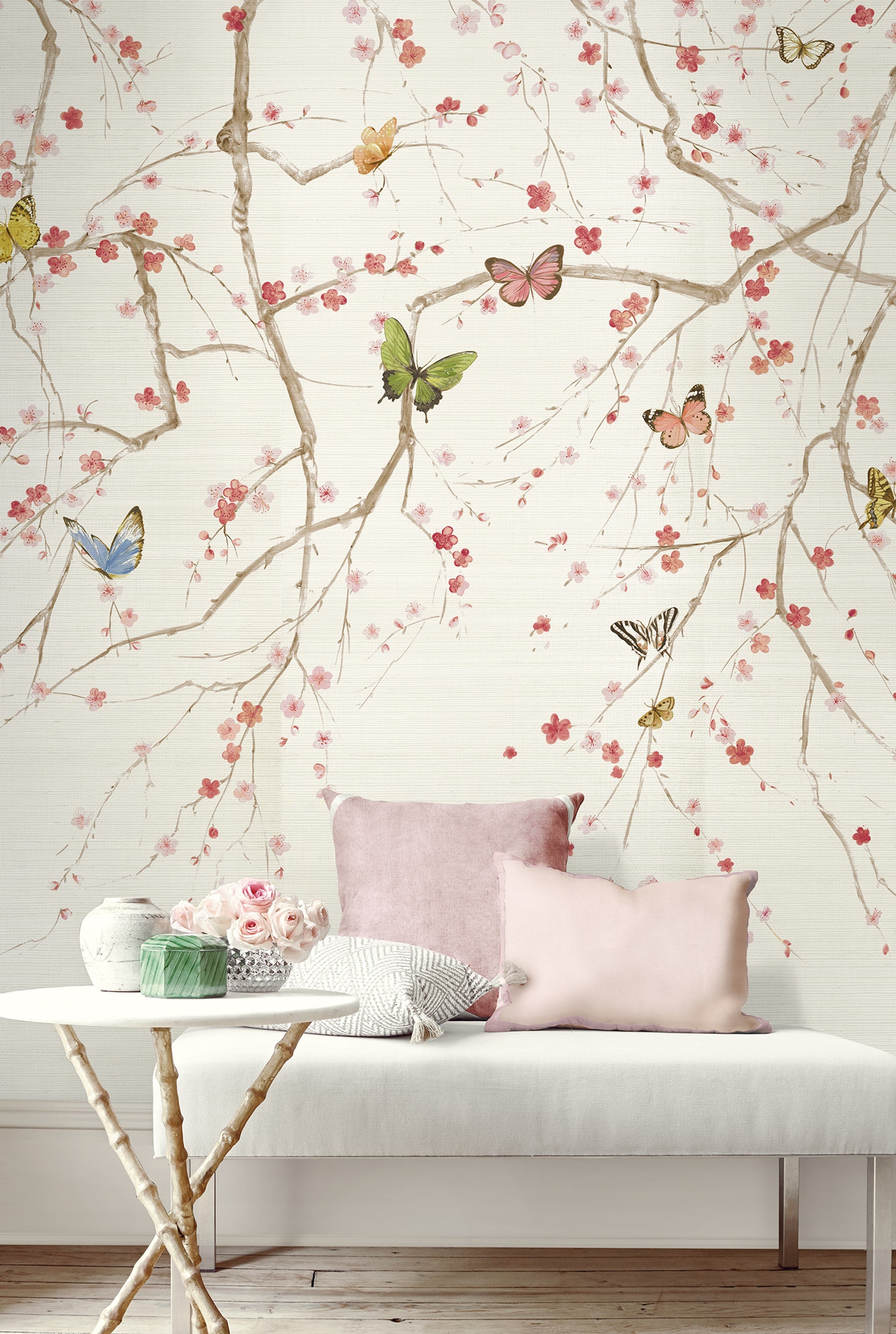 Butterfly Delight Multicolours Wallpaper by Galerie