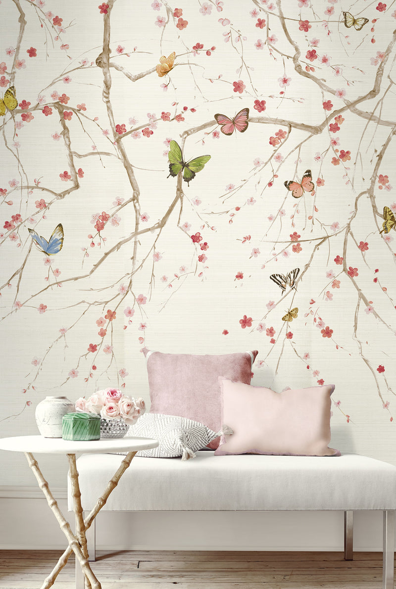 Butterfly Delight Multicolours Wallpaper by Galerie