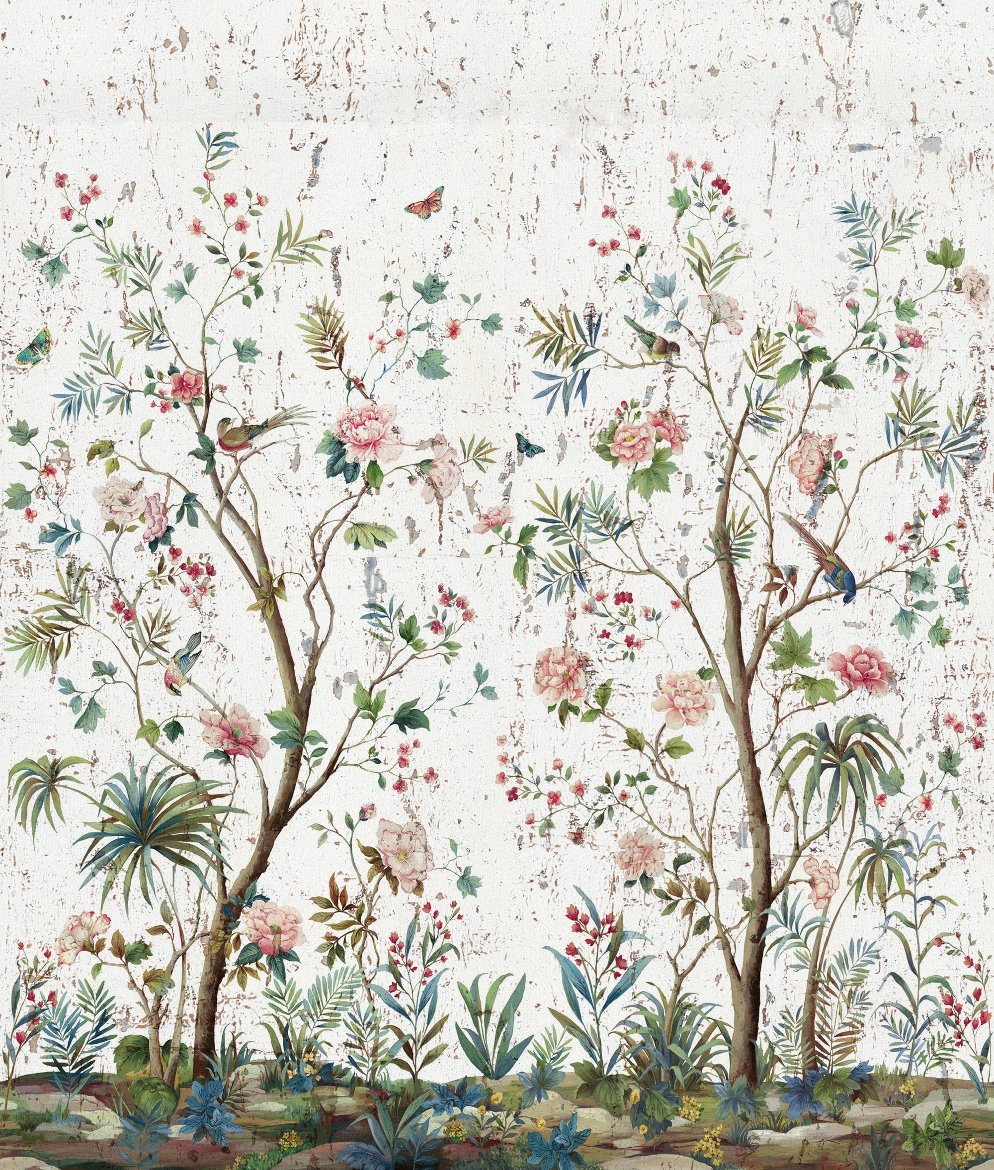 Charleston Garden Mural Multicolours Wallpaper by Galerie