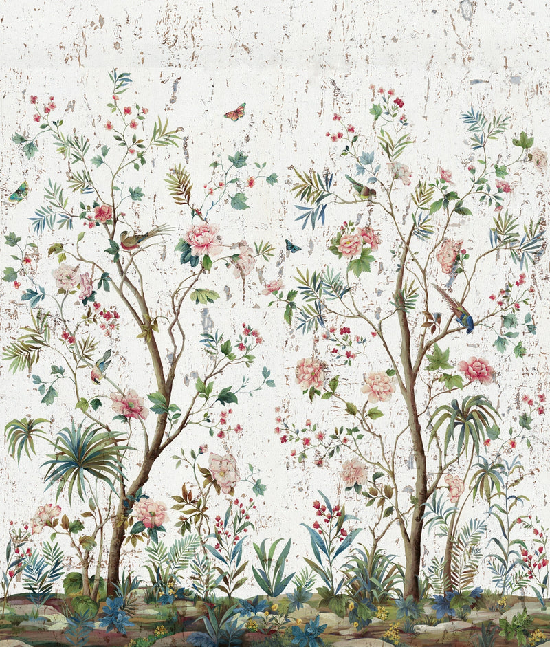 Charleston Garden Mural Multicolours Wallpaper by Galerie