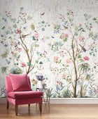 Charleston Garden Mural Multicolours Wallpaper by Galerie