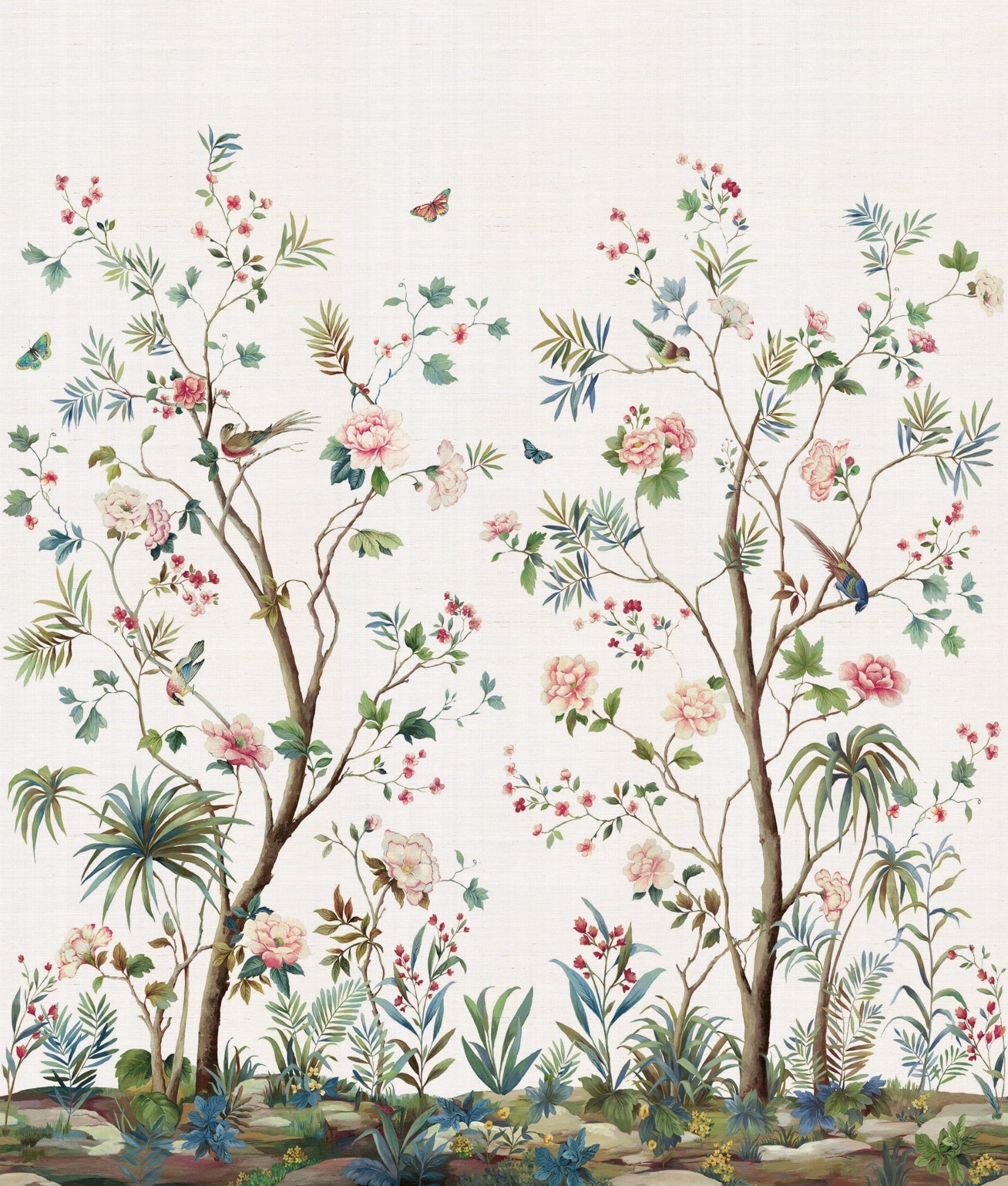 Charleston Garden Mural Multicolours Wallpaper by Galerie