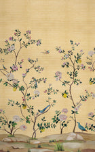 Blossom Mural Gold Daisy Bennett Wallpaper by Galerie
