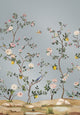 Blossom Mural Silver Grey Daisy Bennett Wallpaper by Galerie