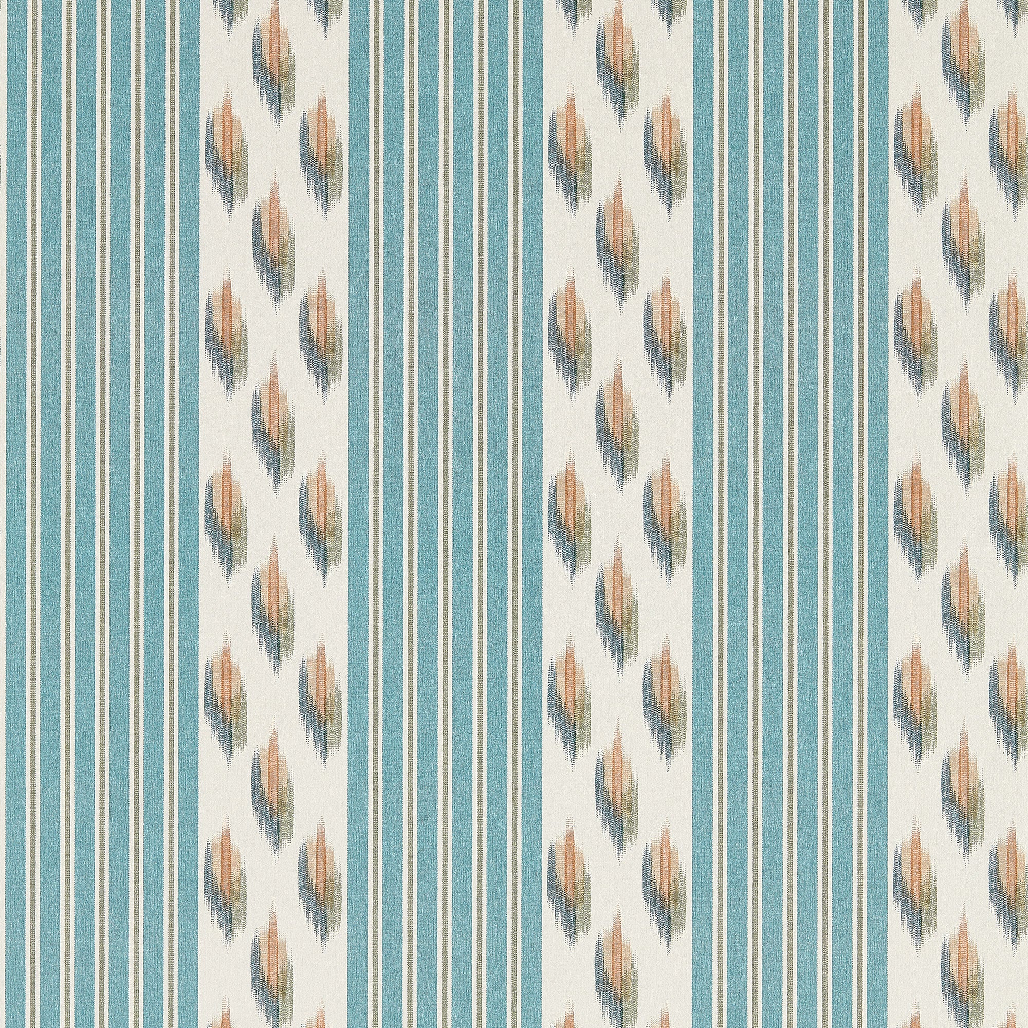 217444 Musafir Curios Udaipur Blue/Cinnamon Wallpaper by Sanderson