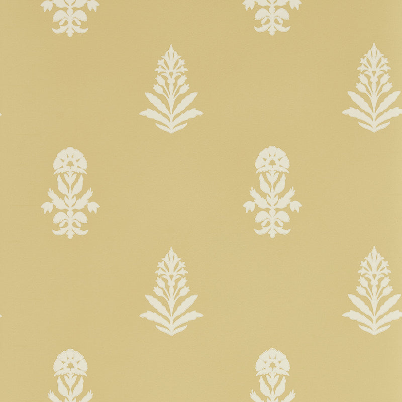 217462 Dabu Curios Raw Honey Wallpaper by Sanderson