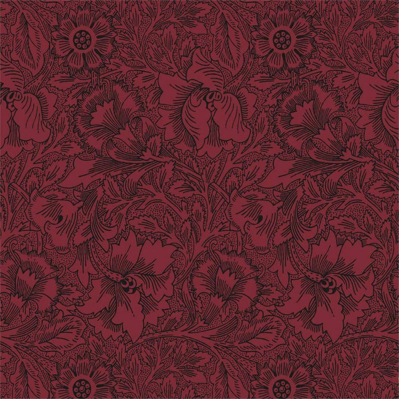 DBPW216956 Poppy Queen Square Wallpaper By Morris & Co